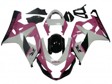 2004-2005 White Pink Black Suzuki GSXR 600 / GSXR 750 Motorcycle Fairings Canada