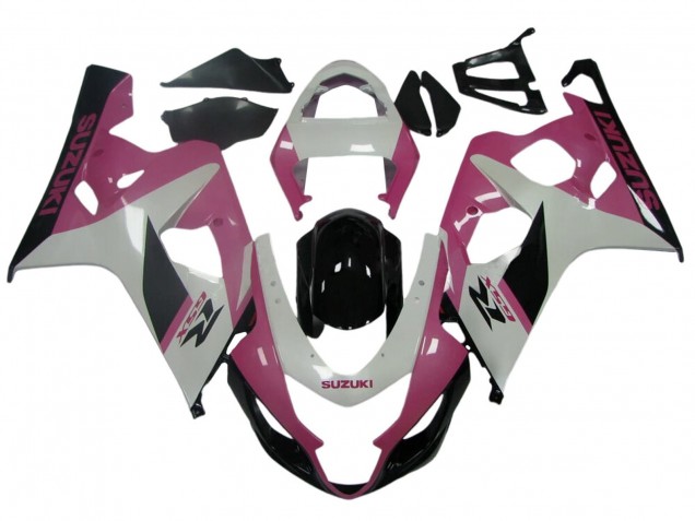 2004-2005 White Pink Black Suzuki GSXR 600 / GSXR 750 Motorcycle Fairings Canada