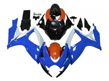 2004-2005 White Blue Orange Black Suzuki GSXR 600 / GSXR 750 Motorcycle Fairings Canada