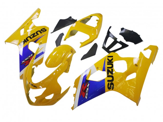2004-2005 Yellow White Blue Black Suzuki GSXR 600 / GSXR 750 Motorcycle Fairing Canada