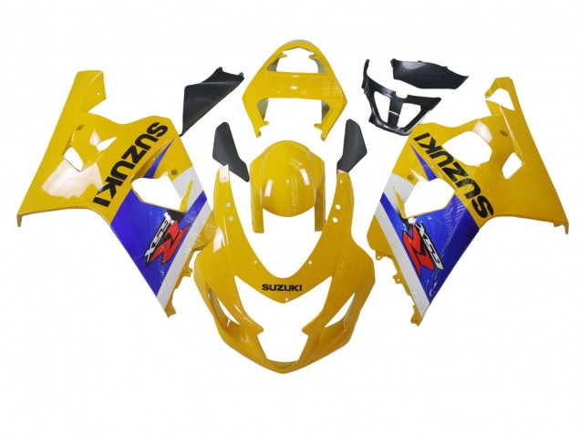 2004-2005 Yellow White Blue Black Suzuki GSXR 600 / GSXR 750 Motorcycle Fairing Canada