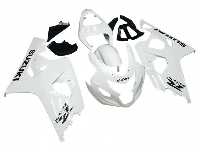 2004-2005 Pearl White Suzuki GSXR 600 / GSXR 750 Motorcycle Fairings Canada