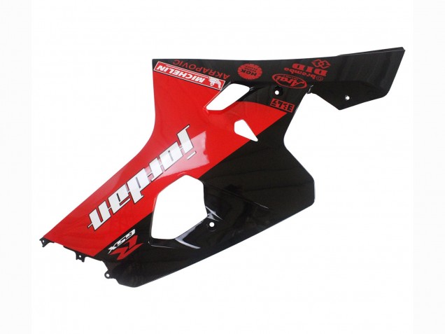 2004-2005 Glossy Black Red Jordan Michelin Suzuki GSXR 600 / GSXR 750 Motorcycle Fairings Canada