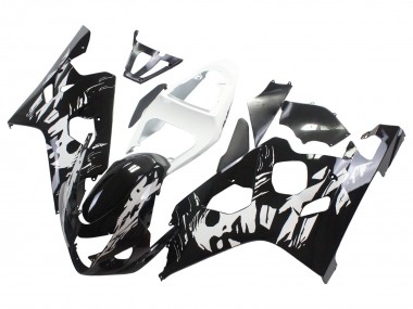 2004-2005 White Black Suzuki GSXR 600 / GSXR 750 Motorcycle Fairing Canada