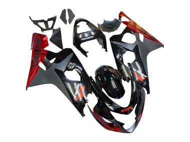 2004-2005 Black Grey Red Suzuki GSXR 600 / GSXR 750 Motorcycle Fairings Canada