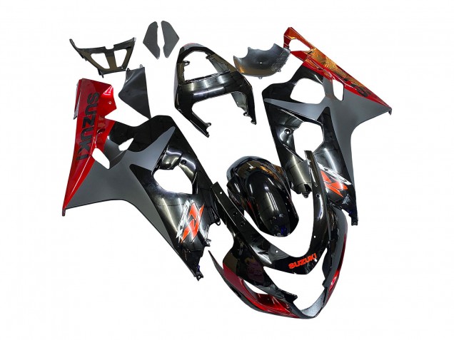 2004-2005 Black Grey Red Suzuki GSXR 600 / GSXR 750 Motorcycle Fairings Canada