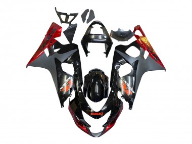 2004-2005 Black Grey Red Suzuki GSXR 600 / GSXR 750 Motorcycle Fairings Canada
