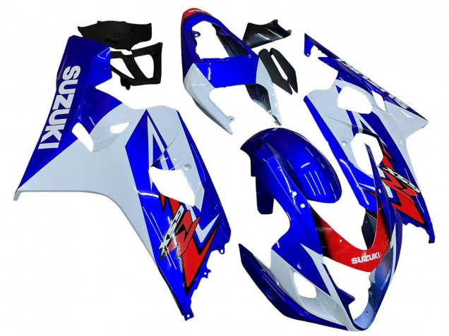 2004-2005 White Blue Red Suzuki GSXR 600 / GSXR 750 Motorcycle Fairing Canada
