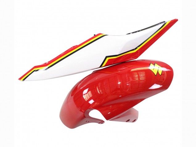 2004-2005 White Red Yellow Michelin Texaon Heron 7 Suzuki GSXR 600 / GSXR 750 Motorcycle Fairings Canada