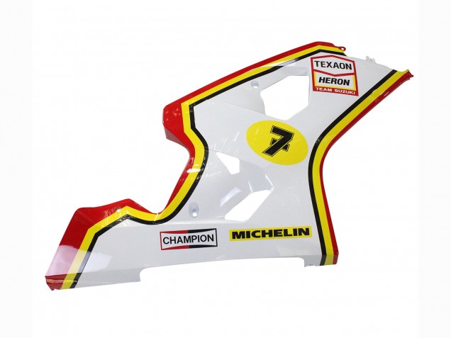 2004-2005 White Red Yellow Michelin Texaon Heron 7 Suzuki GSXR 600 / GSXR 750 Motorcycle Fairings Canada