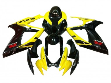 2006-2007 Yellow Glossy Black Red Suzuki GSXR 600 / GSXR 750 Motorcycle Fairings Canada