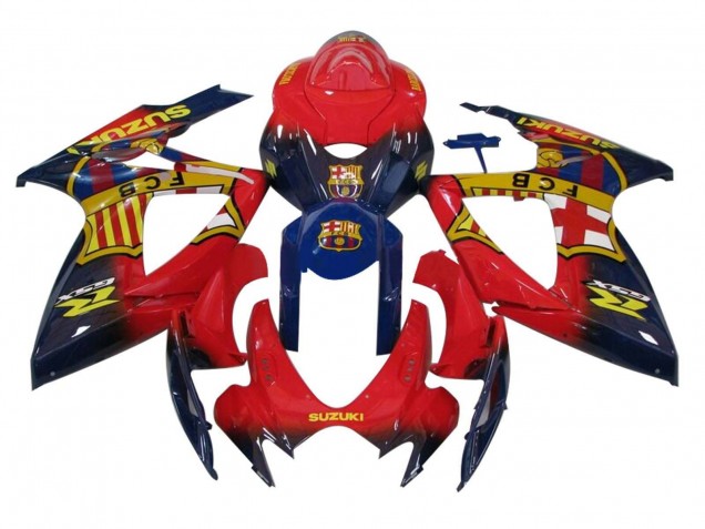 2006-2007 Orange Blue Yellow Suzuki GSXR 600 / GSXR 750 Motorcycle Fairings Canada