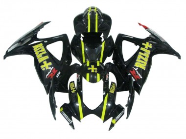 2006-2007 Glossy Black Yellow Rizla Suzuki GSXR 600 / GSXR 750 Motorcycle Fairings Canada