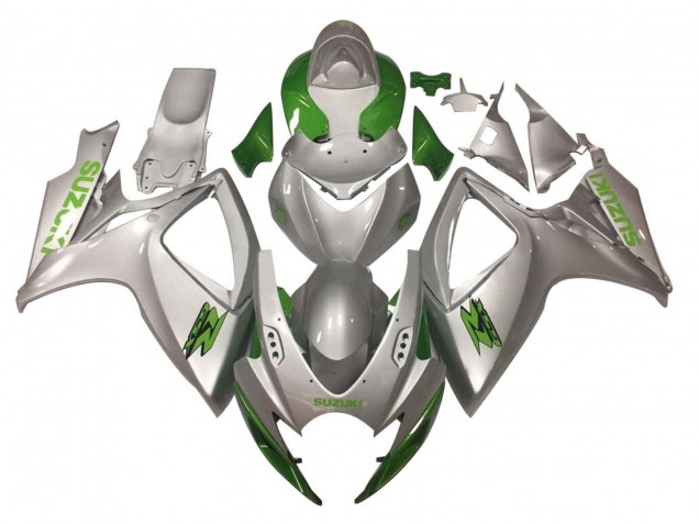 2006-2007 Silver Green Suzuki GSXR 600 / GSXR 750 Motorcycle Fairings Canada
