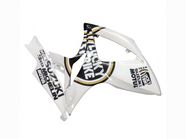 2006-2007 White Black Lucky Strike Motul Suzuki GSXR 600 / GSXR 750 Motorcycle Fairings Canada