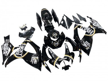 2006-2007 Glossy Black White Motul Lucky Strike Suzuki GSXR 600 / GSXR 750 Motorcycle Fairings Canada