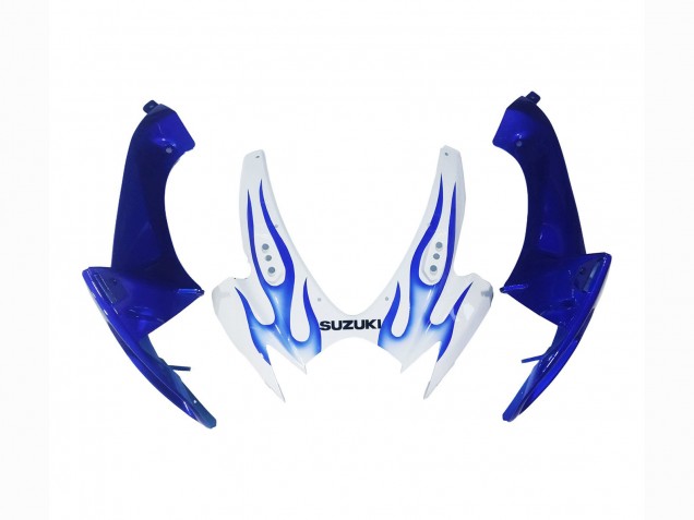 2006-2007 White Blue Flame Suzuki GSXR 600 / GSXR 750 Motorcycle Fairings Canada