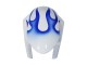 2006-2007 White Blue Flame Suzuki GSXR 600 / GSXR 750 Motorcycle Fairings Canada