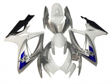 2006-2007 White Silver Blue Black Suzuki GSXR 600 / GSXR 750 Motorcycle Fairings Canada