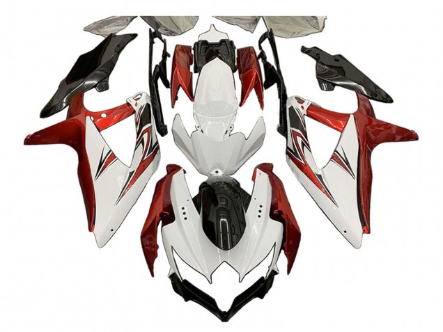 2008-2010 White Orange Glossy Black Suzuki GSXR 600 / GSXR 750 Motorcycle Fairings Canada