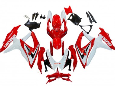 2008-2010 White Red Black Suzuki GSXR 600 / GSXR 750 Motorcycle Fairings Canada
