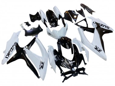 2008-2010 White Black Suzuki GSXR 600 / GSXR 750 Motorcycle Fairing Canada