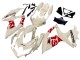 2008-2010 Cream White Red Black Suzuki GSXR 600 / GSXR 750 Motorcycle Fairings Canada