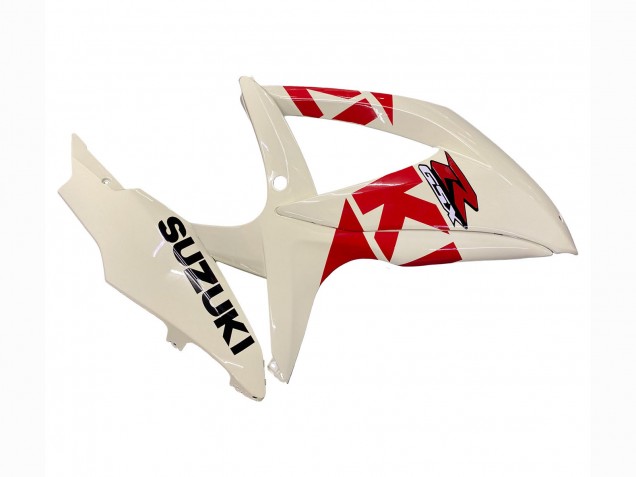2008-2010 Cream White Red Black Suzuki GSXR 600 / GSXR 750 Motorcycle Fairings Canada
