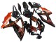 2008-2010 Glossy Black Orange Flame Suzuki GSXR 600 / GSXR 750 Motorcycle Fairings Canada