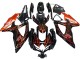 2008-2010 Glossy Black Orange Flame Suzuki GSXR 600 / GSXR 750 Motorcycle Fairings Canada