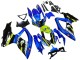 2008-2010 Blue Fluorescent Green Shark Suzuki GSXR 600 / GSXR 750 Motorcycle Fairings Canada