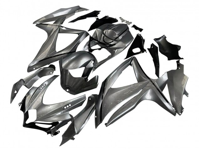 2008-2010 Matte Grey Black Suzuki GSXR 600 / GSXR 750 Motorcycle Fairings Canada