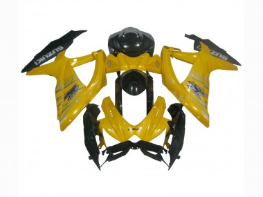 2008-2010 Yellow Glossy Black Suzuki GSXR 600 / GSXR 750 Motorcycle Fairings Canada