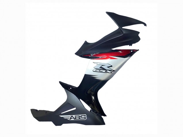 2011-2024 Glossy Black Forged Carbon Fiber Silver Red Suzuki GSXR 600 / GSXR 750 Motorcycle Fairings Canada
