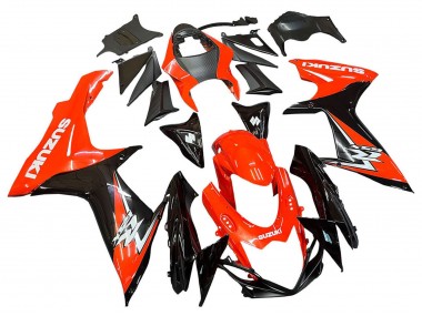2011-2024 Red Glossy Black Suzuki GSXR 600 / GSXR 750 Motorcycle Fairings Kits Canada