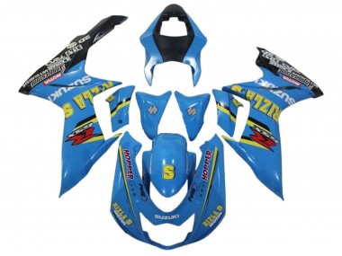 2011-2024 Blue Yellow Black Rizla Suzuki GSXR 600 / GSXR 750 Motorcycle Fairings Canada