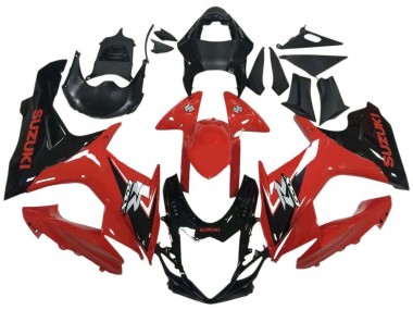 2011-2024 Red Glossy Black Suzuki GSXR 600 / GSXR 750 Motorcycle Fairing Canada