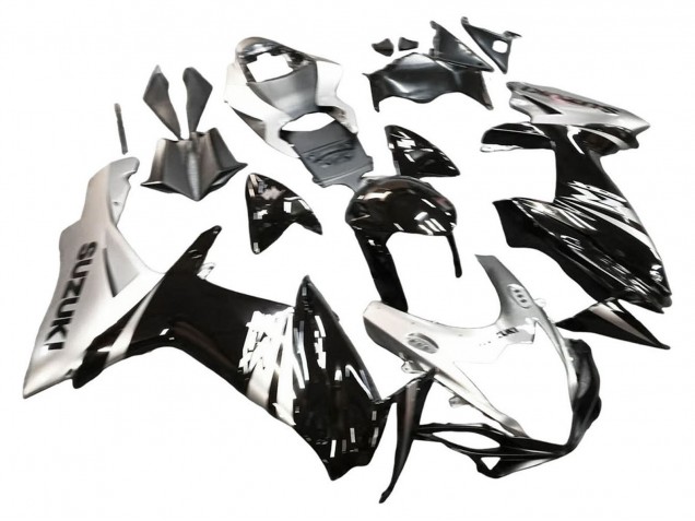 2011-2024 Glossy Black Silver Suzuki GSXR 600 / GSXR 750 Motorcycle Fairing Canada