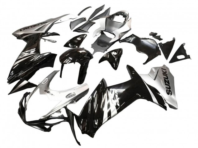 2011-2024 Glossy Black Silver Suzuki GSXR 600 / GSXR 750 Motorcycle Fairing Canada