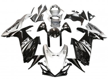 2011-2024 Glossy Black Silver Suzuki GSXR 600 / GSXR 750 Motorcycle Fairing Canada