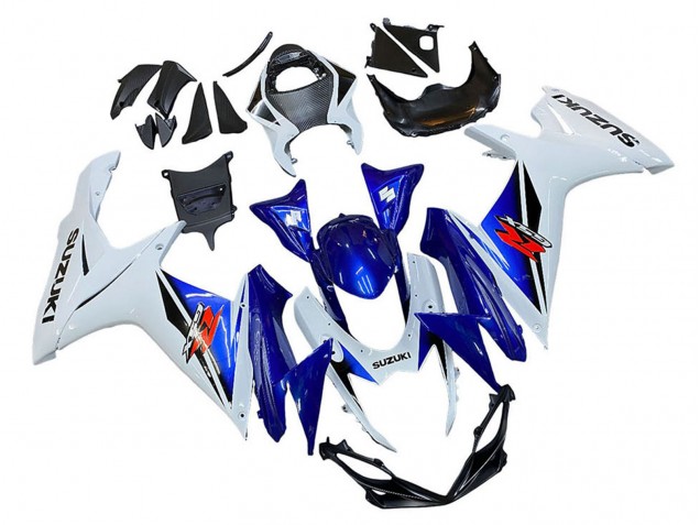 2011-2024 White Blue Red Suzuki GSXR 600 / GSXR 750 Motorcycle Fairing Canada