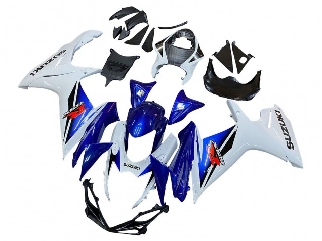 2011-2024 White Blue Red Suzuki GSXR 600 / GSXR 750 Motorcycle Fairing Canada