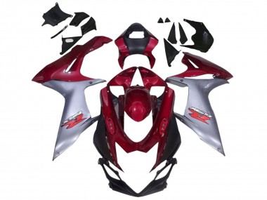 2011-2024 Red Silver Suzuki GSXR 600 / GSXR 750 Motorcycle Fairings Canada