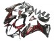 2011-2024 Glossy Black Red Flame Suzuki GSXR 600 / GSXR 750 Motorcycle Fairings Canada
