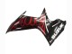 2011-2024 Glossy Black Red Flame Suzuki GSXR 600 / GSXR 750 Motorcycle Fairings Canada