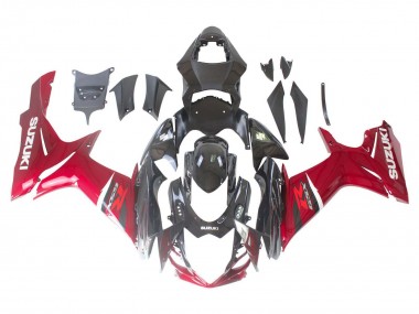 2011-2024 Red Glossy Black Suzuki GSXR 600 / GSXR 750 Bike Fairings Canada