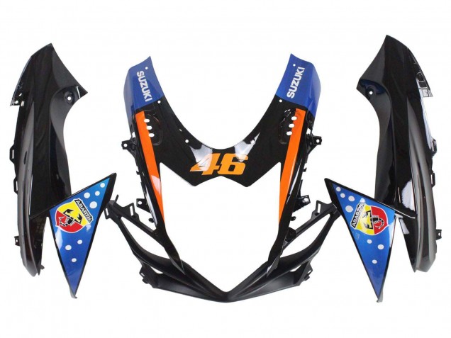 2011-2024 Light Blue Orange Black White Shark 46 Suzuki GSXR 600 / GSXR 750 Motorcycle Fairings Canada