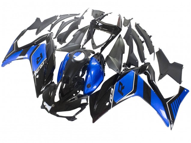 2015-2018 Blue Glossy Black Yamaha YZF R3/R25 Motorcycle Fairing Canada