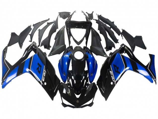 2015-2018 Blue Glossy Black Yamaha YZF R3/R25 Motorcycle Fairing Canada