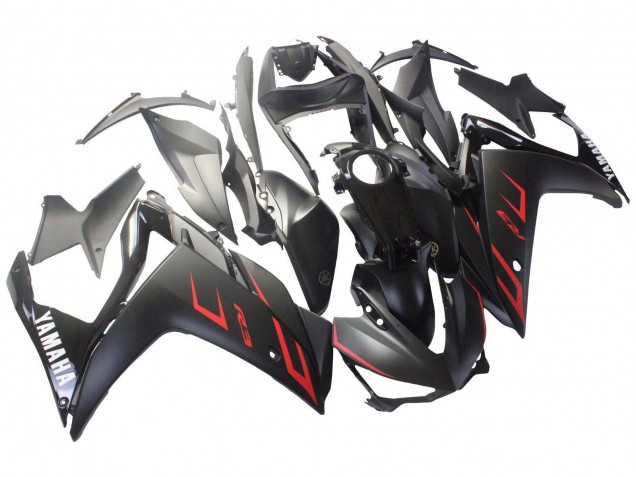 2015-2018 Glossy Black Matte Black Red Yamaha YZF R3/R25 Motorcycle Fairings Canada